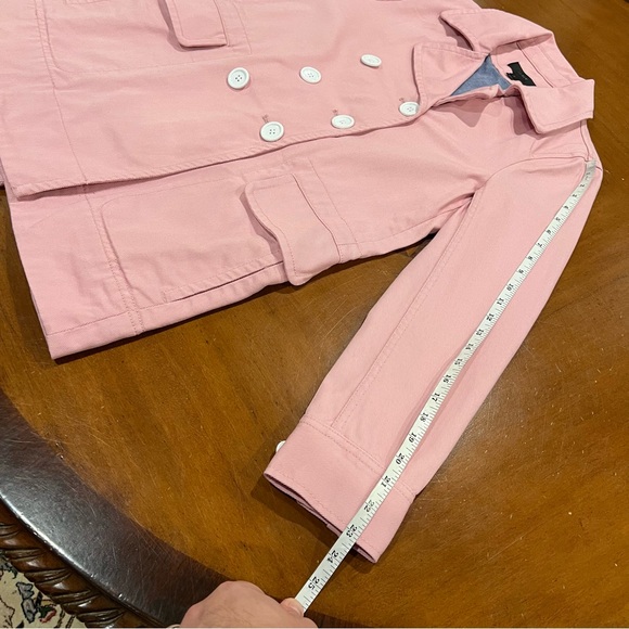 J.Crew Women’s Cotton Twill Double Breasted Peacoat Petal Pink Size 2 - Picture 16 of 16